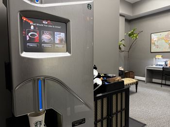 Resident lounge with coffee bar